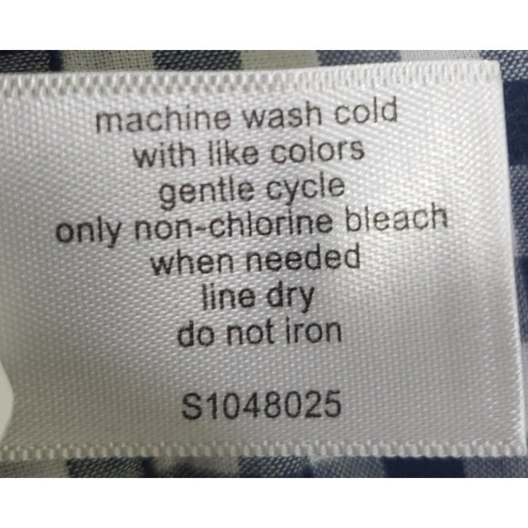 Lane Bryant Womens Blue & White Plaid Button-Up Shirt 24W Long Sleeve Cotton - Picture 11 of 13